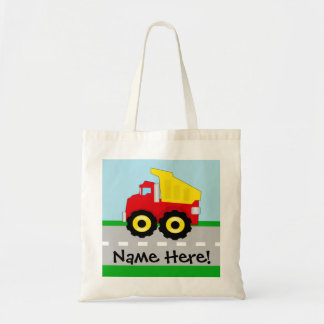 Tote Bag Construction Dumptruck de garçons d'enfants
