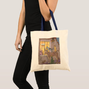 Tote Bag Conte de fée vintage, les musiciens de la ville de
