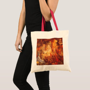 Tote Bag Conte de fées vintage Le Rouge-gorge captif par Fi