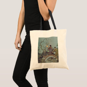 Tote Bag Conte de fées vintage, Rossignol par Edmund Dulac