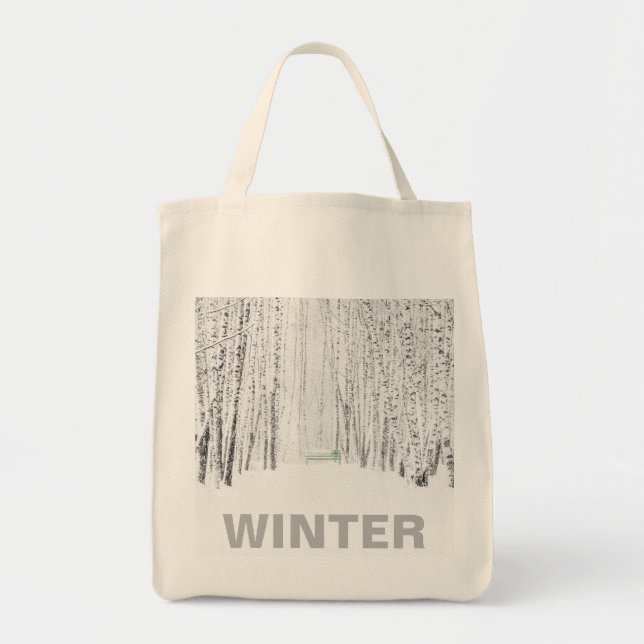 Tote Bag Conte de Noël blanc (Devant)