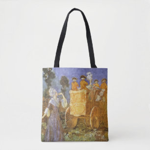 Tote Bag Contes de fées vintages Cendrillon et Fée Gomère