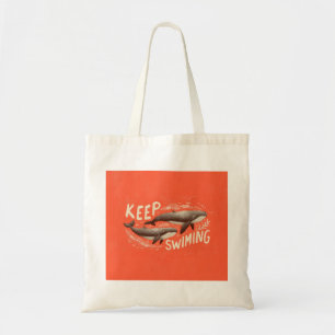 Tote Bag Continuez à nager Baleines