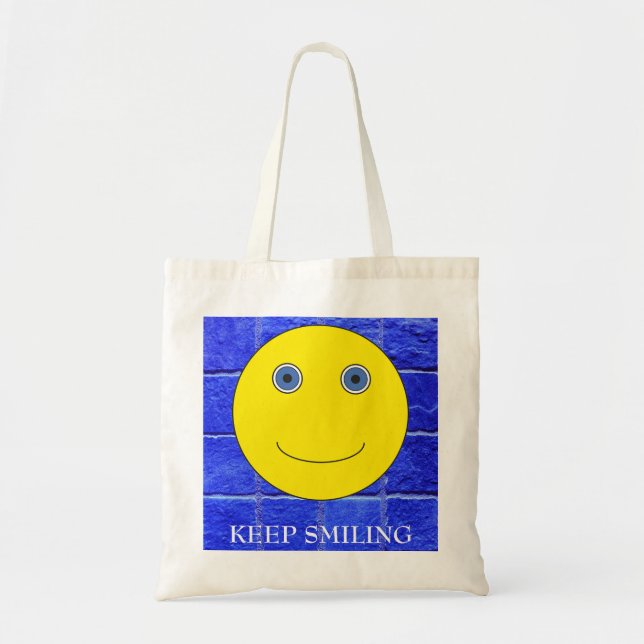 Tote Bag Continuez à sourire (Devant)