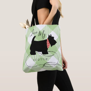 Tote Bag Contrôle noir de Buffalo de vert de chien de