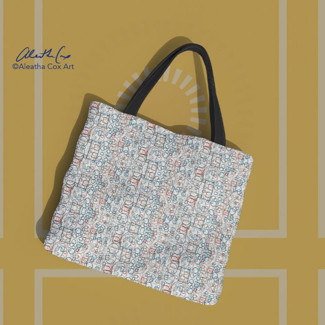Tote Bag Conundrum - cercles, rectangles et carrés (Créateur téléchargé)