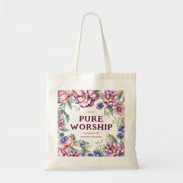 Tote Bag Convention 2025 Culte pur | JW (Devant)