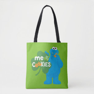 Tote Bag Cookie Monster Amour shamrock