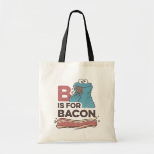 Tote Bag Cookie Monster   B est pour Bacon