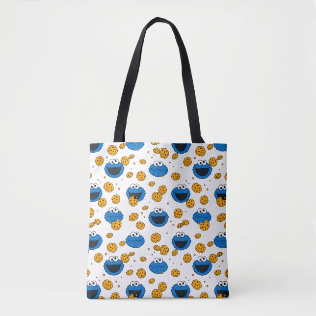 Tote Bag Cookie Monster | C est pour motif de cookie (Devant)