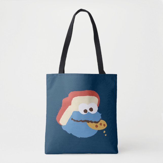 Tote Bag Cookie Monster Camp Cookies (Devant)