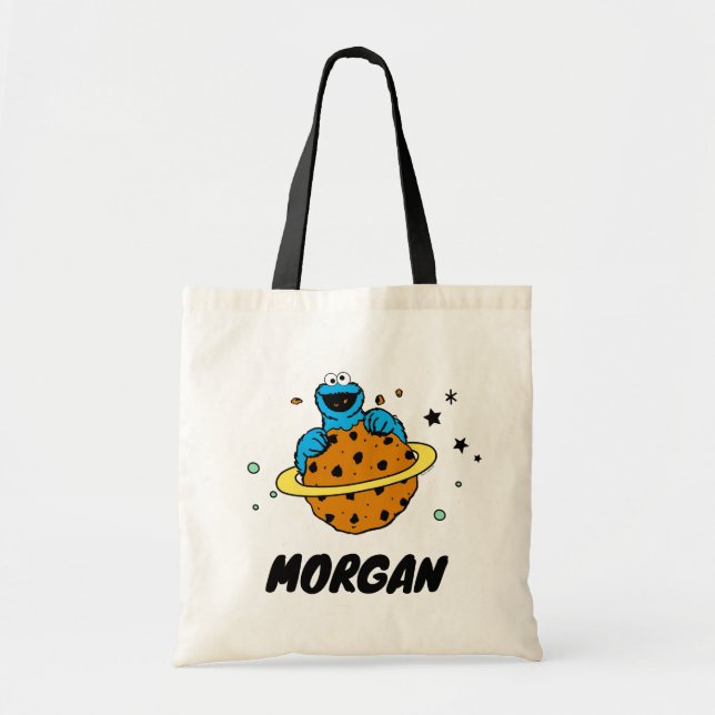 Tote Bag Cookie Monster | Hors de ce monde | Ajouter Votre  (Devant)