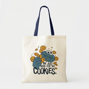 Tote Bag Cookie Monster Je suis juste ici pour les cookie