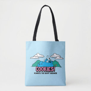 Tote Bag Cookie Monster   Les cookies sont toujours la bonn