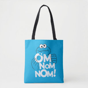 Tote Bag Cookie Monster   Om Nom Nom !