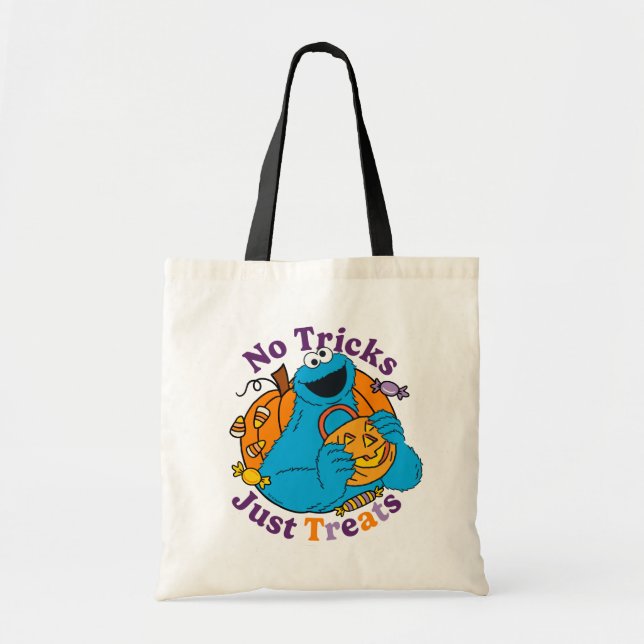 Tote Bag Cookie Monster | Pas de traces juste des traitemen (Devant)