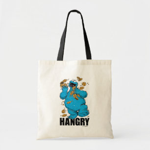 Tote Bag Cookie Monster Rétro   Affamé