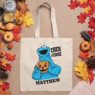 Tote Bag Cookie Monster - Trick Or Treat   Ajoutez votre no