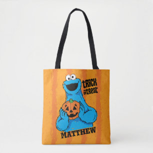 Tote Bag Cookie Monster - Tricoter Ou Traiter   Ajouter Vot