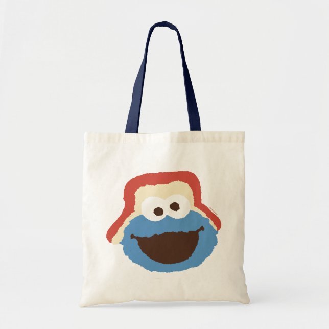 Tote Bag Cookie Monster Visage de la Forêt (Devant)