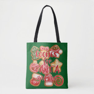 Tote Bag Cookies Pour Père Noël Et Moi - Noël
