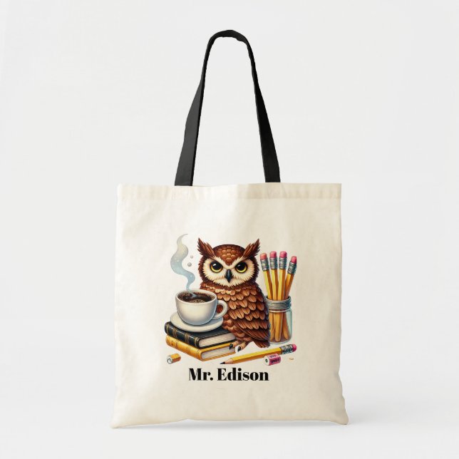 Tote Bag Cool Amateurs de choux enseignant ajouter le nom (Devant)