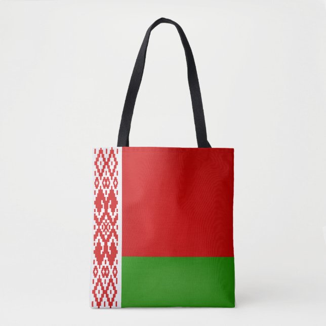 Tote Bag Cool Biélorussie Drapeau mode (Devant)