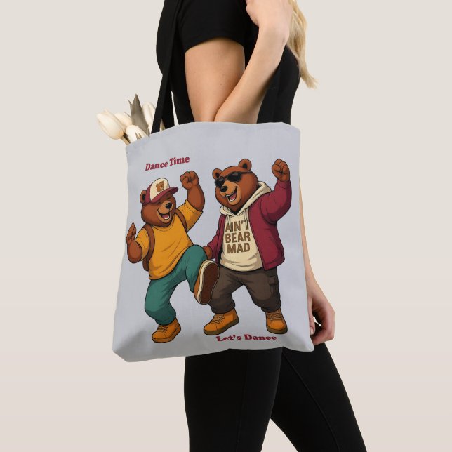 Tote Bag Cool Dancing Bears (De près)
