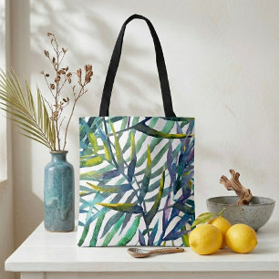Tote Bag Cool douce illustration aquarelle coloré feuille