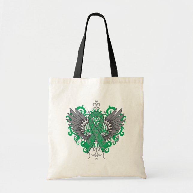 Tote Bag Cool du cancer du foie ailes (Devant)