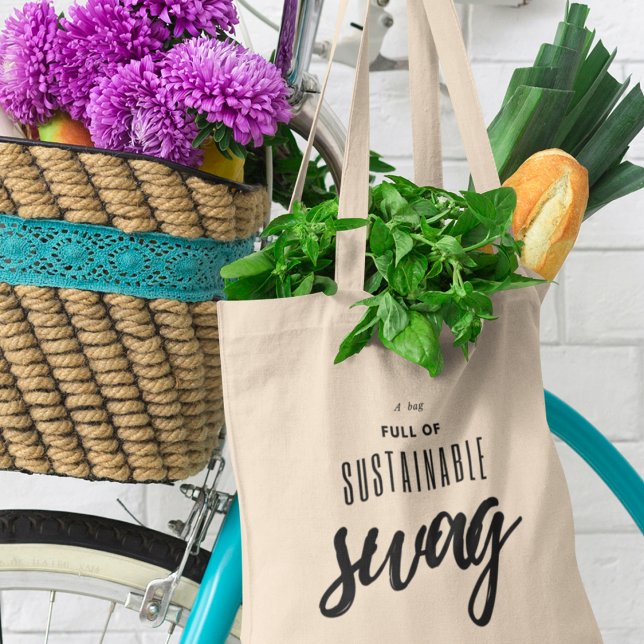 Tote Bag Cool écologique durable Swag amusant (Shop now and be part of the sustainable swag movement!)