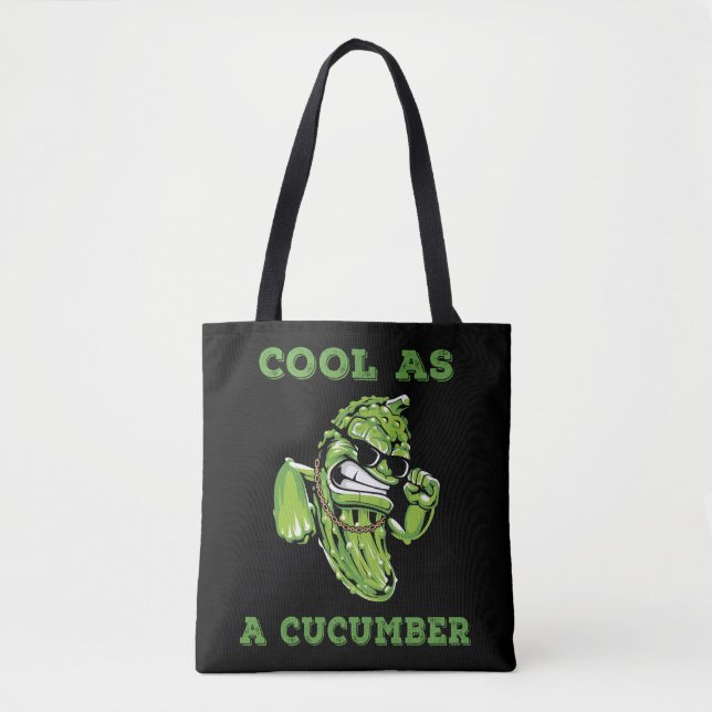 Tote Bag Cool en coquille de concombre Légumes (Devant)