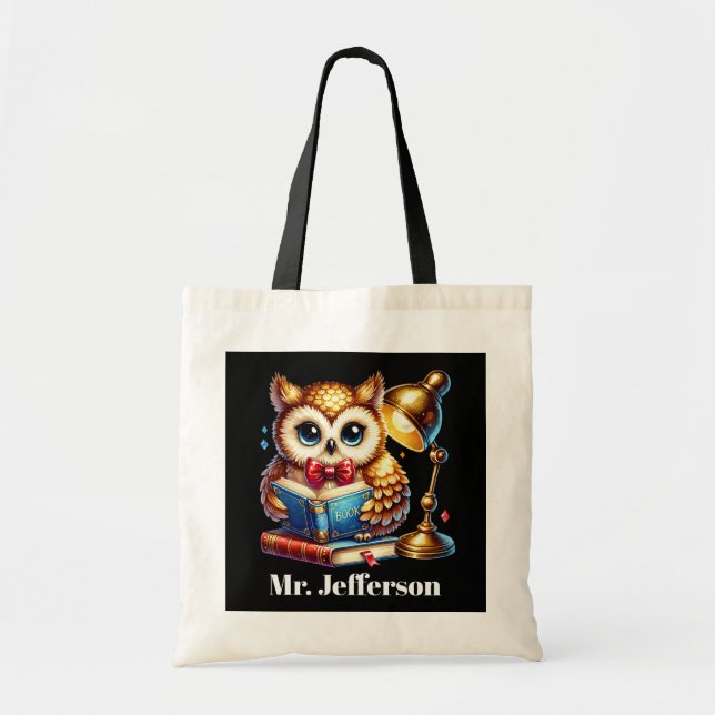 Tote Bag Cool Enseignant doit ajouter un nom (Devant)