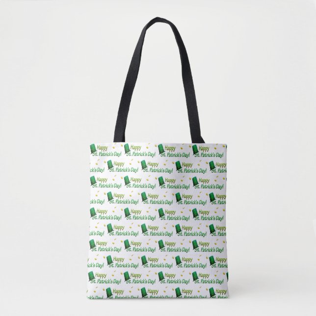 Tote Bag Cool Green Casquettes Bonne St. Patrick's Day (Devant)