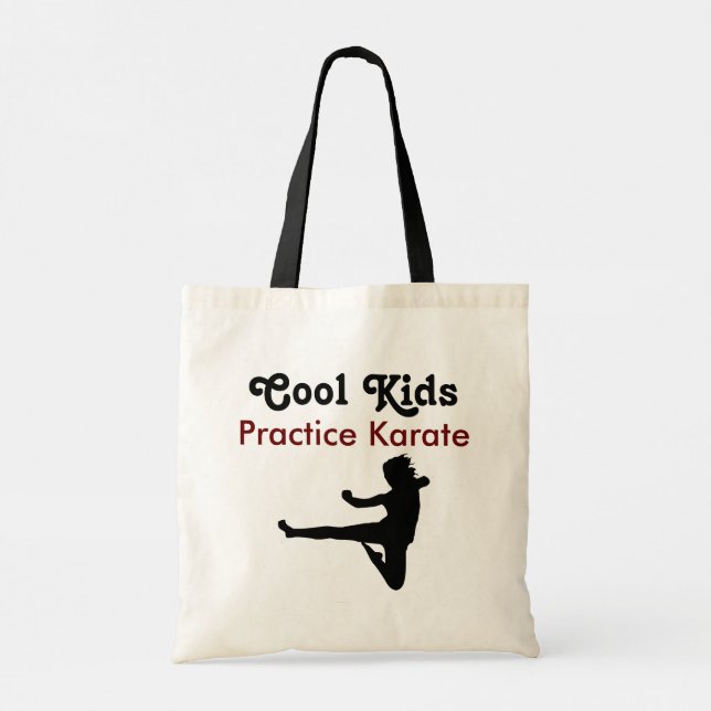 Tote Bag Cool kids Practice karate (Dos)