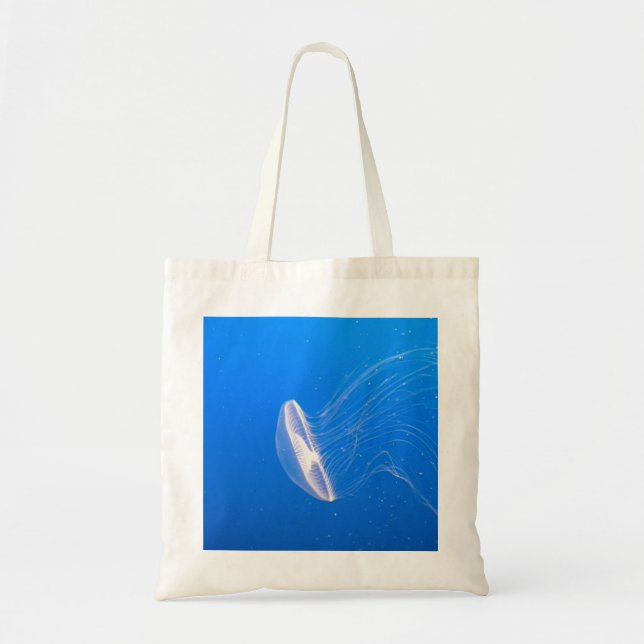 Tote Bag Cool méduse Tentacles Bleu clair Eau (Devant)