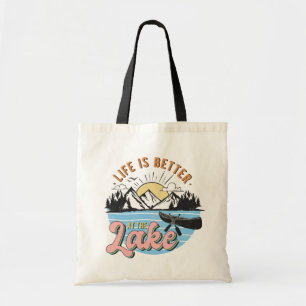 Tote Bag cool meilleur lac vie mot art