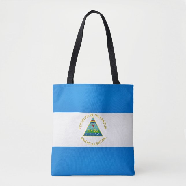 Tote Bag Cool Nicaragua Drapeau mode (Devant)