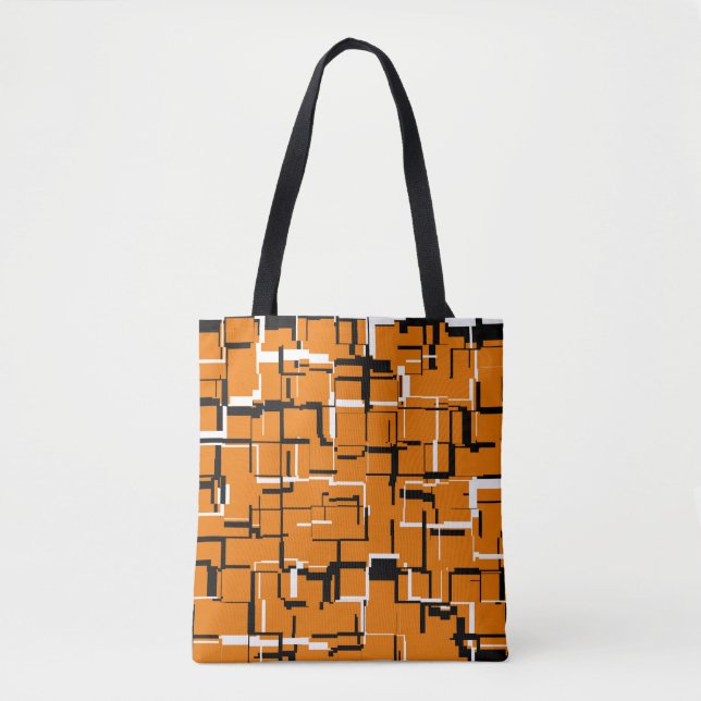Tote Bag COOL orange noir blanc (Devant)