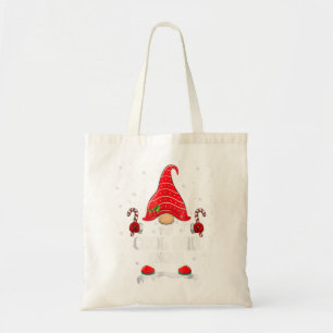 Tote Bag Cool Papa Gnome Buffalo Plaid Matching Family Chri