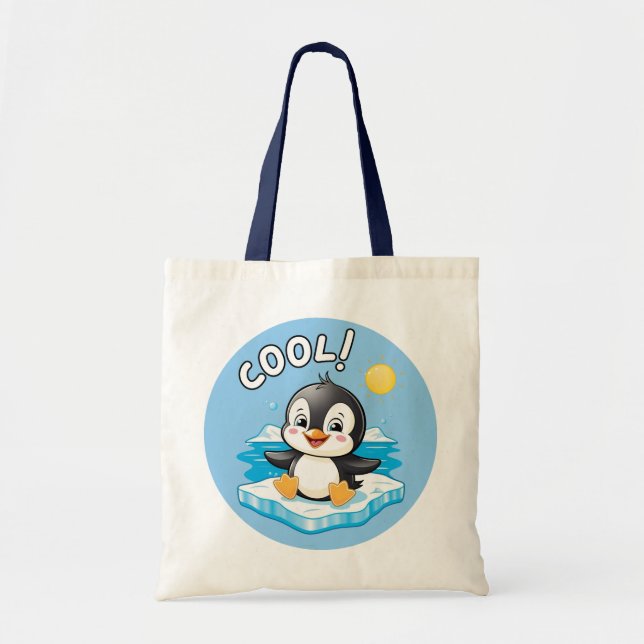 Tote Bag COOL ! , Penguin (Devant)