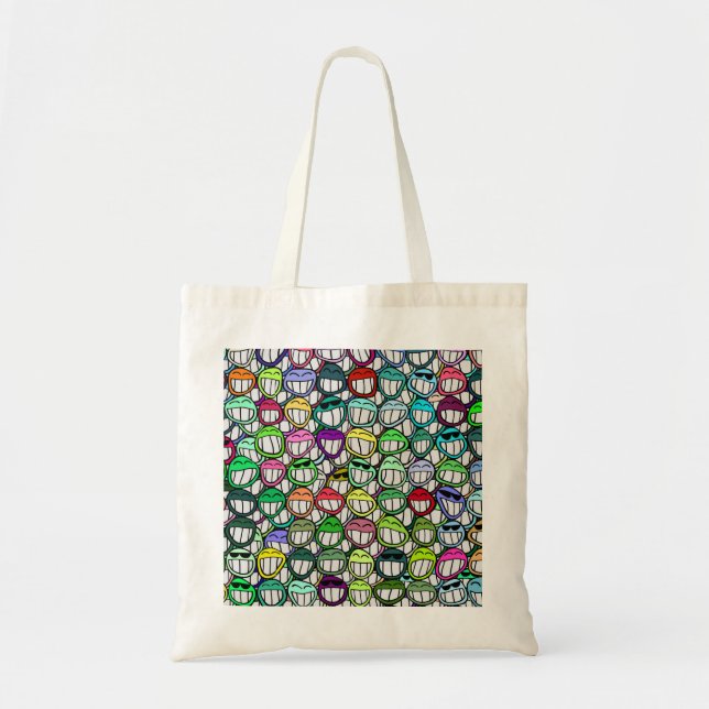 TOTE BAG COOL SMILING FACES GROUP (Devant)