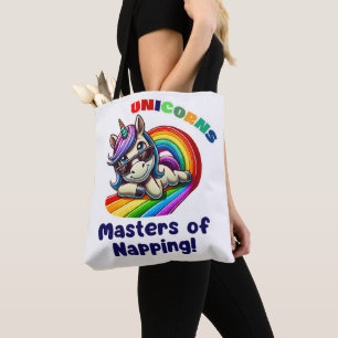 Tote Bag Cool Unicorn détente avec lunettes de soleil