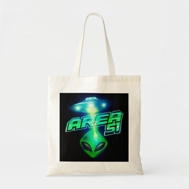Tote Bag Cool Zone 51 Espace Alien (Devant)