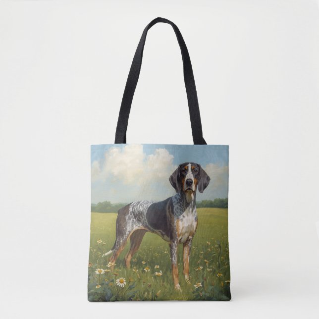 Tote Bag Coonhound à tiquet bleu (Devant)