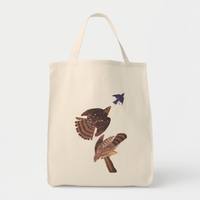Tote Bag Cooper's Hawk Audubon Birds of Prey (Devant)