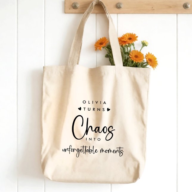 Tote Bag Coordinateur Chaos Planificateur d'événements (Créateur téléchargé)