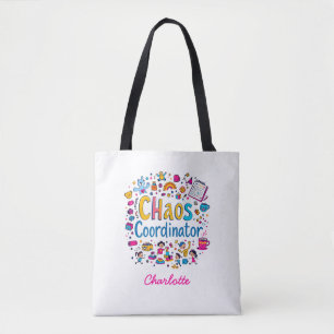 Tote Bag Coordinateur du chaos   Maman Vie   Drôle cadeau p