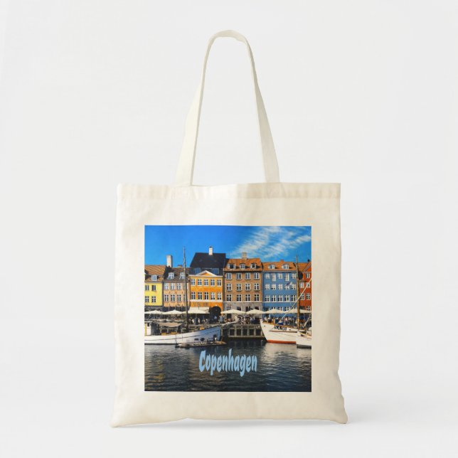 Tote Bag Copenhague Danemark Résidences Nyhavn (Devant)