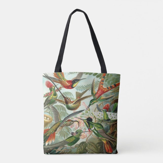 Tote Bag Copie d'art d'Ernst Haeckel : Trochilidae (Dos)